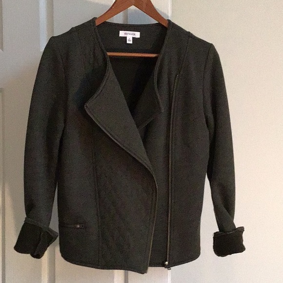 Athleta Jackets & Blazers - Quilted crop asymmetrical jacket